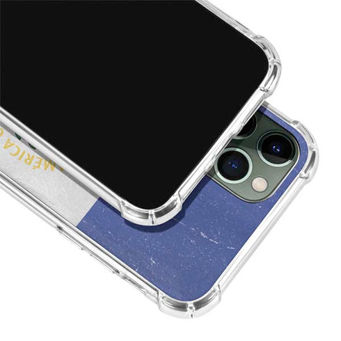 El Salvador Flag Distressed iPhone 12 Pro Max Clear Case